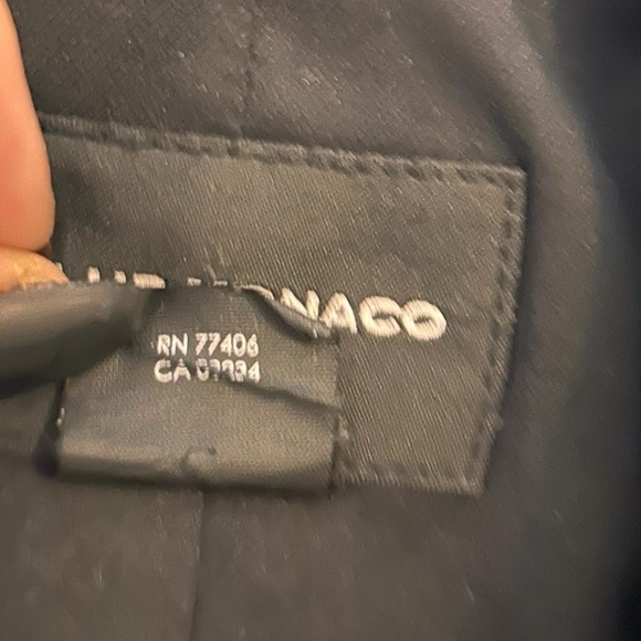 Club Monaco Women's Navy/ Black/Gold Striped Open Blazer- Size Small - Picture 8 of 11